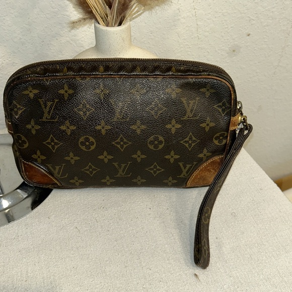 LOUIS VUITTON Marly Dragonne Clutch Hand Bag Monogram Leather - Picture 4 of 14